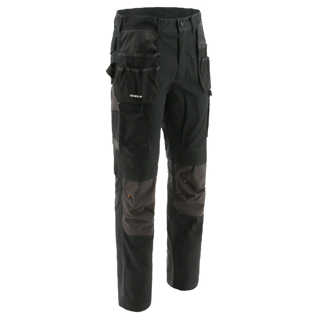 Caterpillar 32" Leg Essentials Knee Pocket Arbets Byxor Herr Svarta Sverige | 09264HUMT