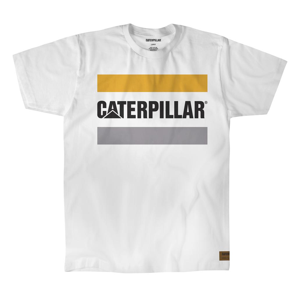 Caterpillar Arbets Logo T-Shirts Herr Vita Sverige | 57862JUAK