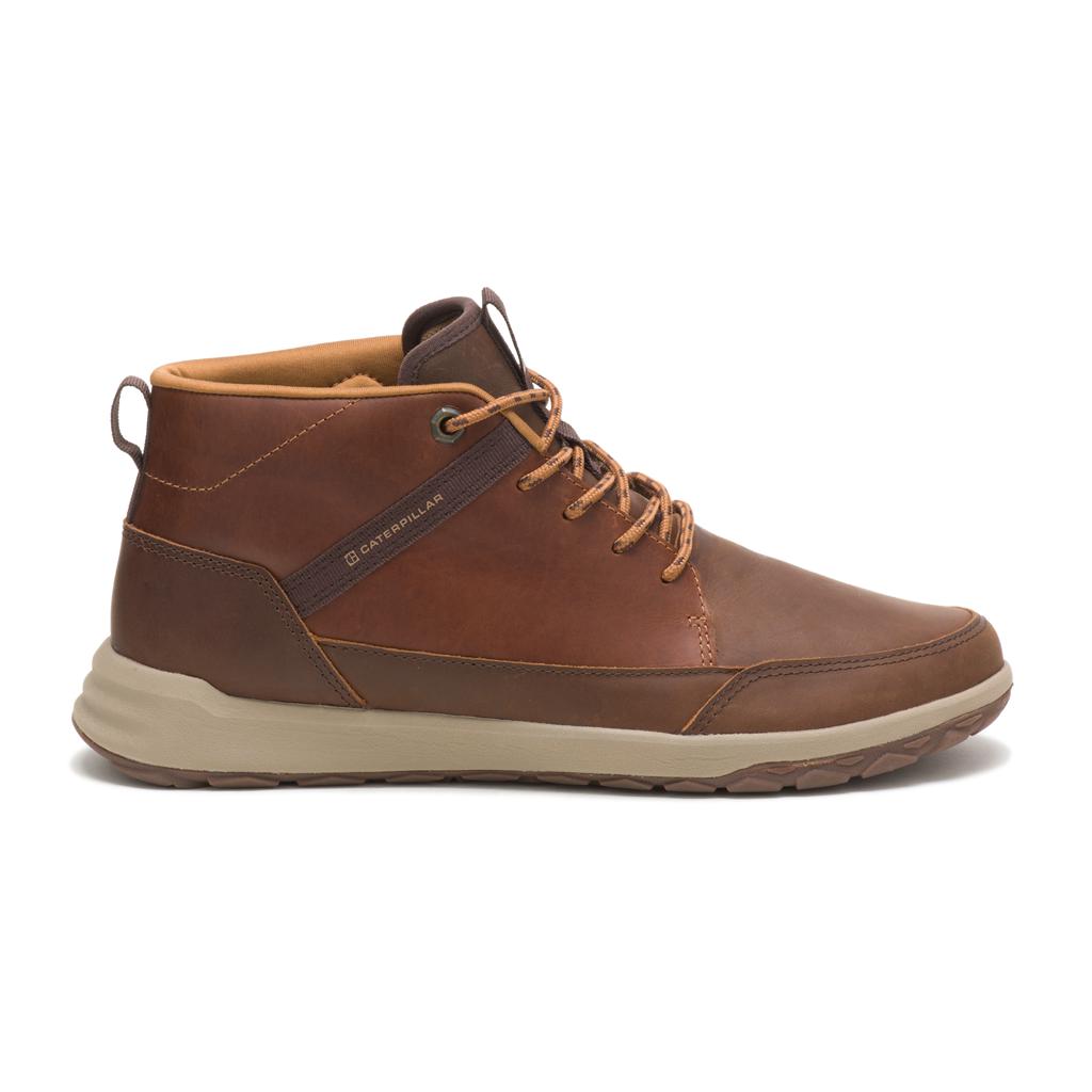 Caterpillar Code Quest Mid Casual Skor Herr Bruna Sverige | 59137QZEX