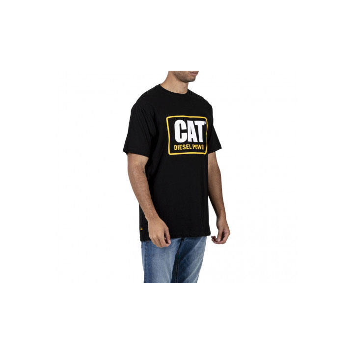 Caterpillar Diesel Power T-shirt Herr Svarta Sverige | 46803UIEX