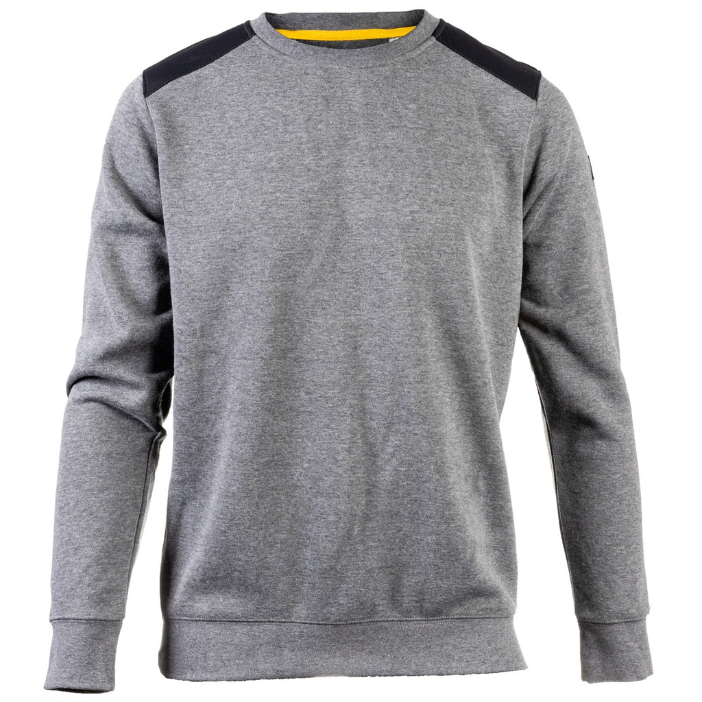 Caterpillar Essentials Crewneck Heather Tröjor Herr Mörkgrå Sverige | 50281DWLR