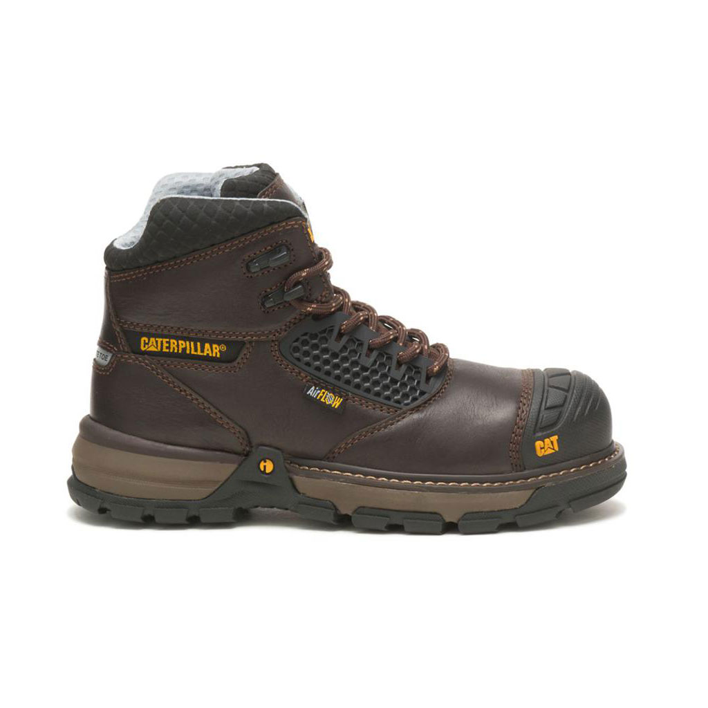 Caterpillar Excavator Superlite Cool Carbon Composite Tå Slip Resistant Footwear Dam Mörkbruna Sverige | 89346RGCP