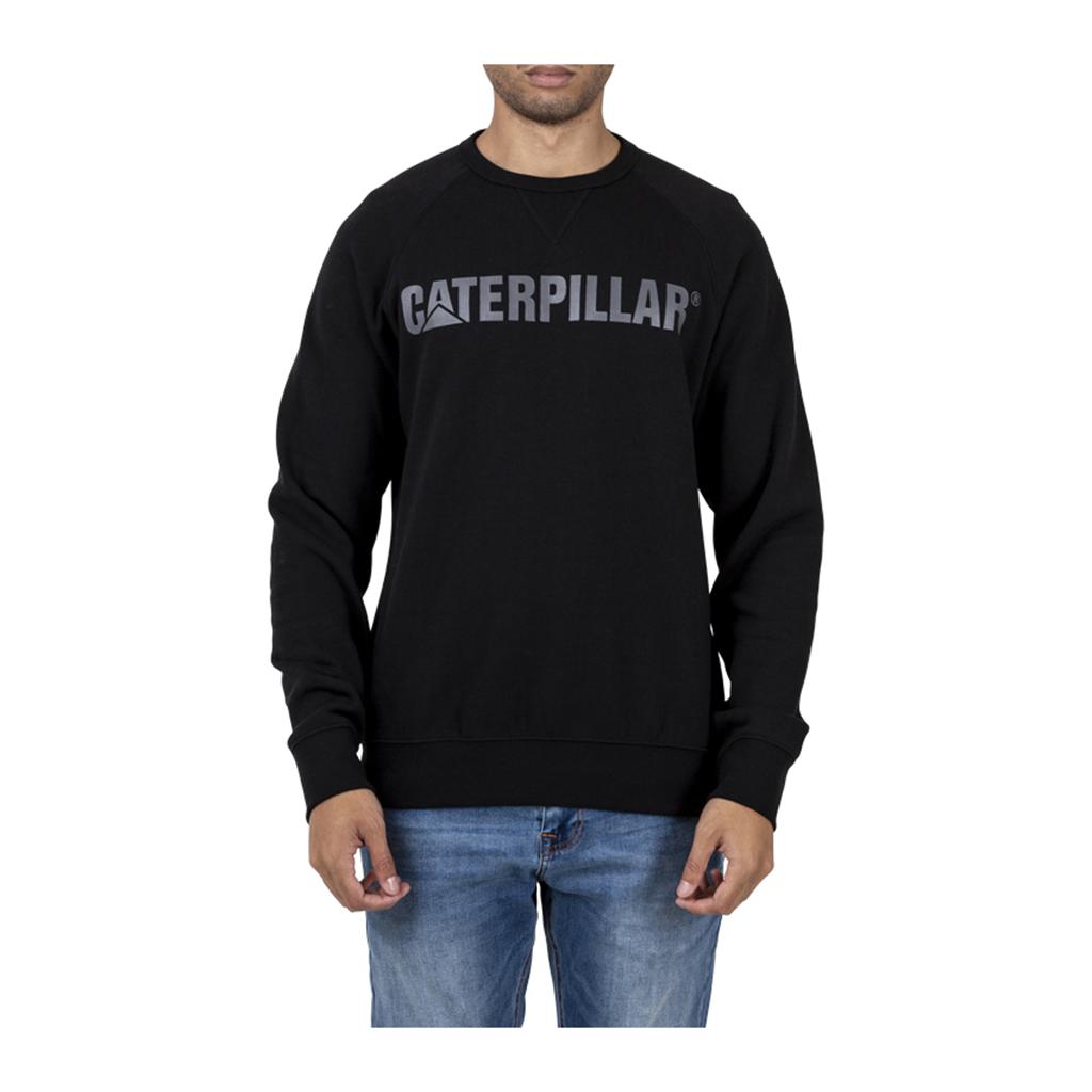 Caterpillar Foundation Crewneck Sweatshirt Tröjor Herr Svarta Sverige | 07852FDXK