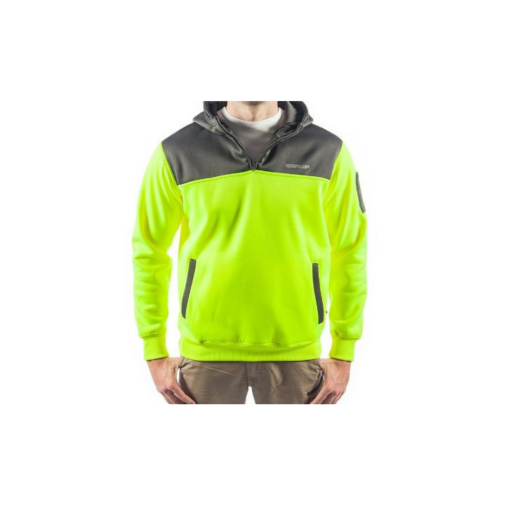 Caterpillar Hi Vis Hoodie Tröjor Herr Gula Mörk Sverige | 17930ZSPN