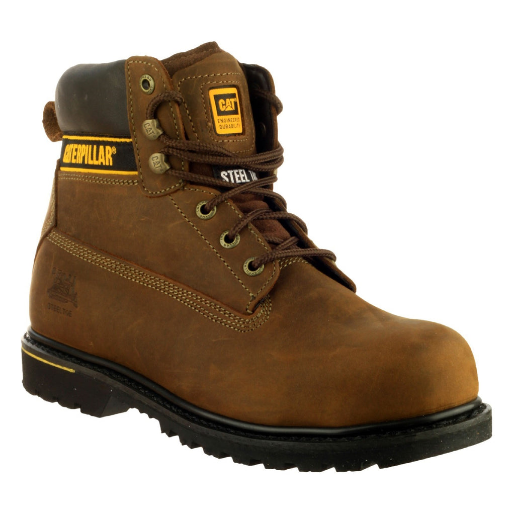 Caterpillar Holton S3 Goodyear Welted Safety Boots Herr Bruna Sverige | 64157ZXFL