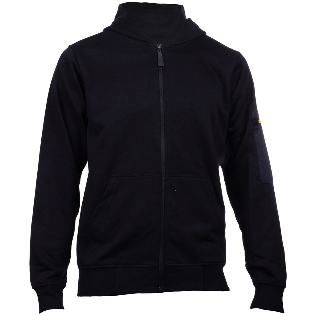 Caterpillar Loopback Full Zip Hoodie Tröjor Herr Svarta Sverige | 23079GXYK