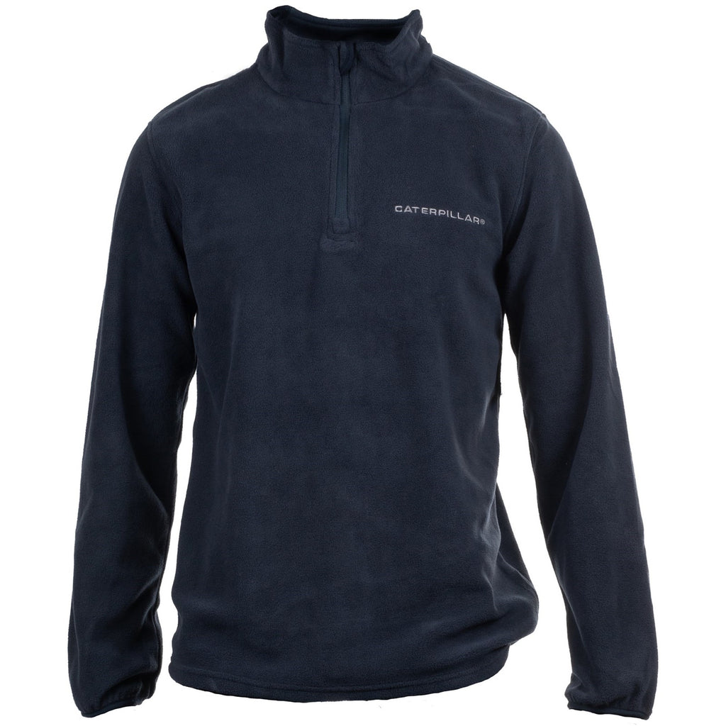 Caterpillar Microfleece Quarter Zip Fleeces Herr Marinblå Sverige | 12456FEDC