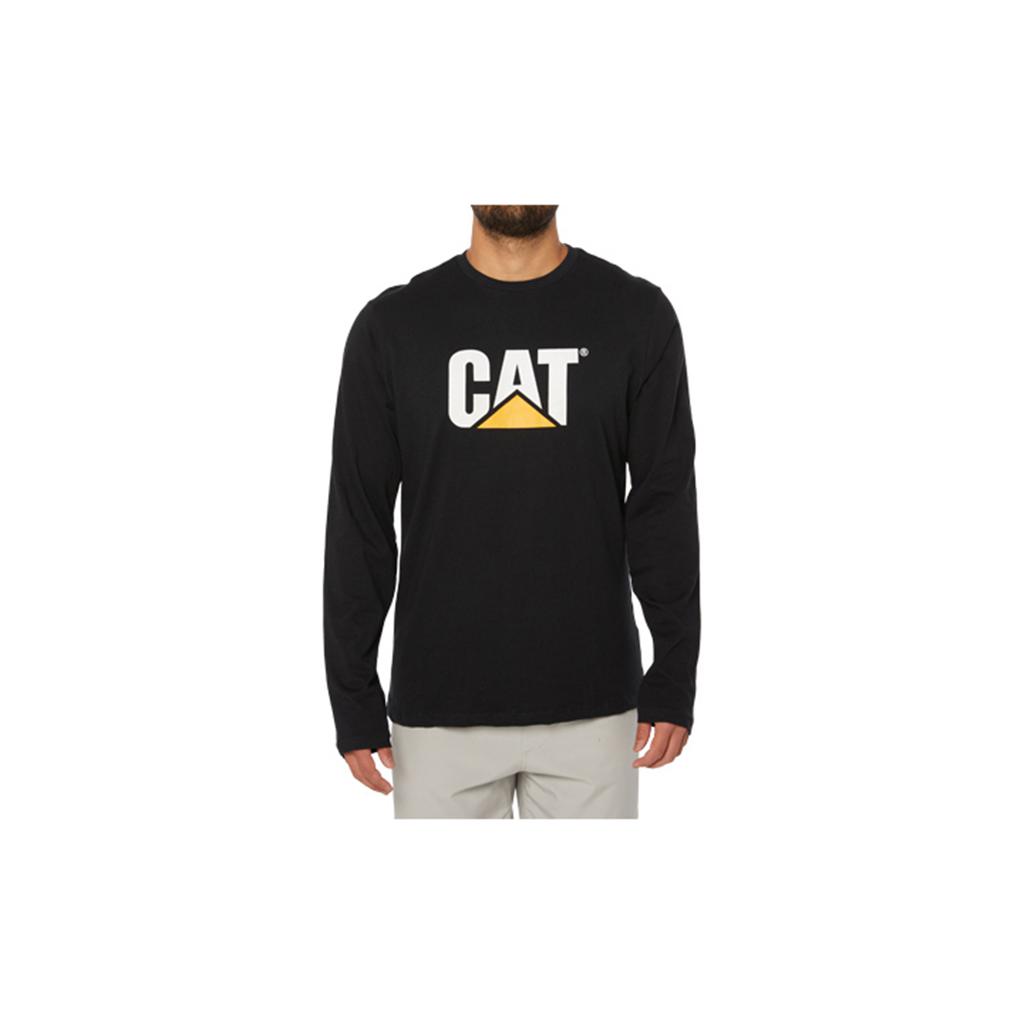 Caterpillar Original Fit Ls Logo T-Shirts Herr Svarta Sverige | 64817WUDX