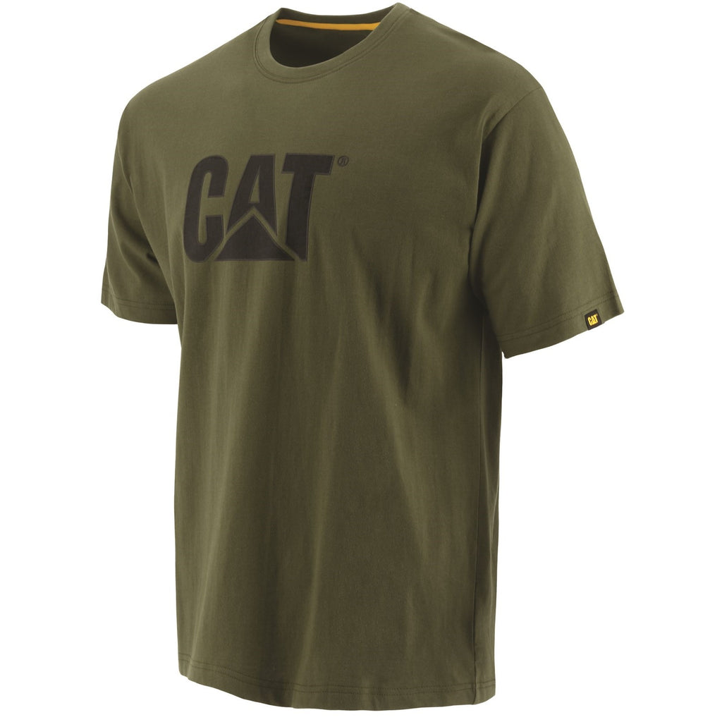 Caterpillar Trademark Logo T-shirt Herr Gröna Sverige | 70945UPGL