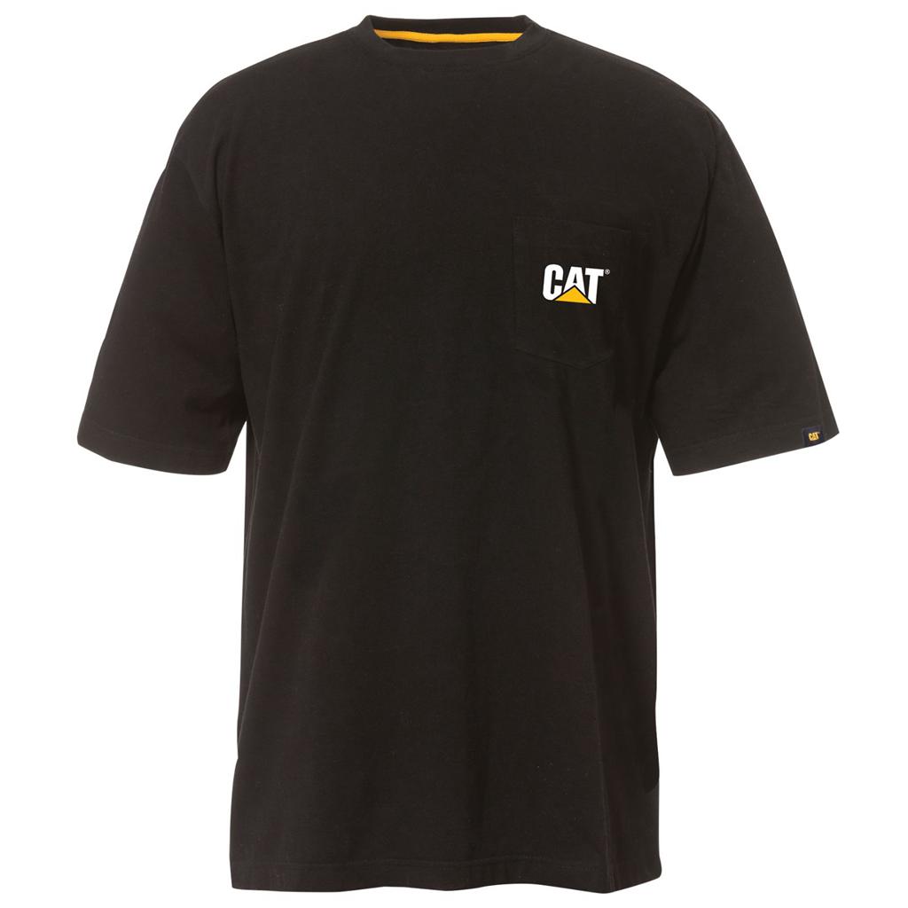 Caterpillar Trademark Pocket T-Shirts Herr Svarta Sverige | 65740BSTE