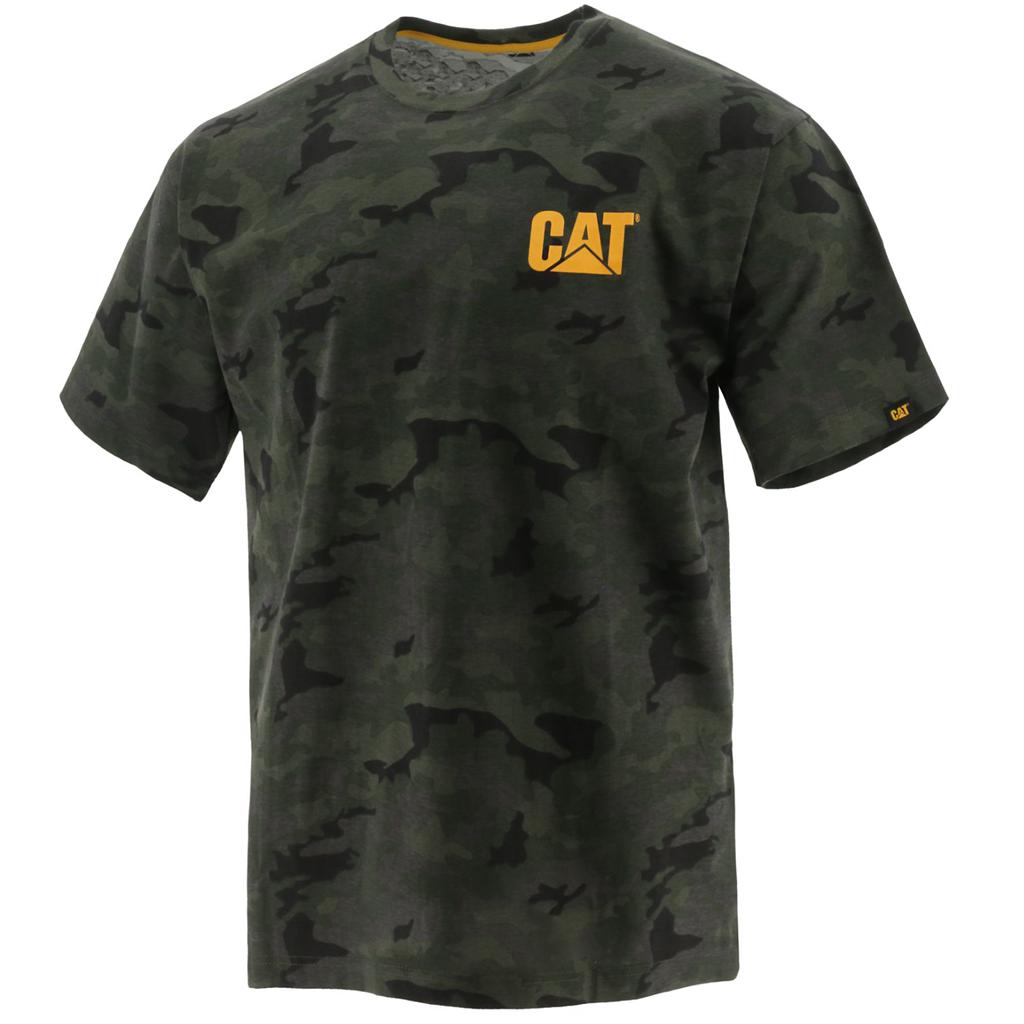 Caterpillar Trademark T-Shirts Herr Camo Sverige | 85731WOVJ