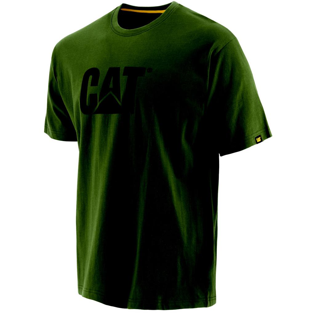 Caterpillar Trademark T-Shirts Herr Gröna Sverige | 29714LHEB