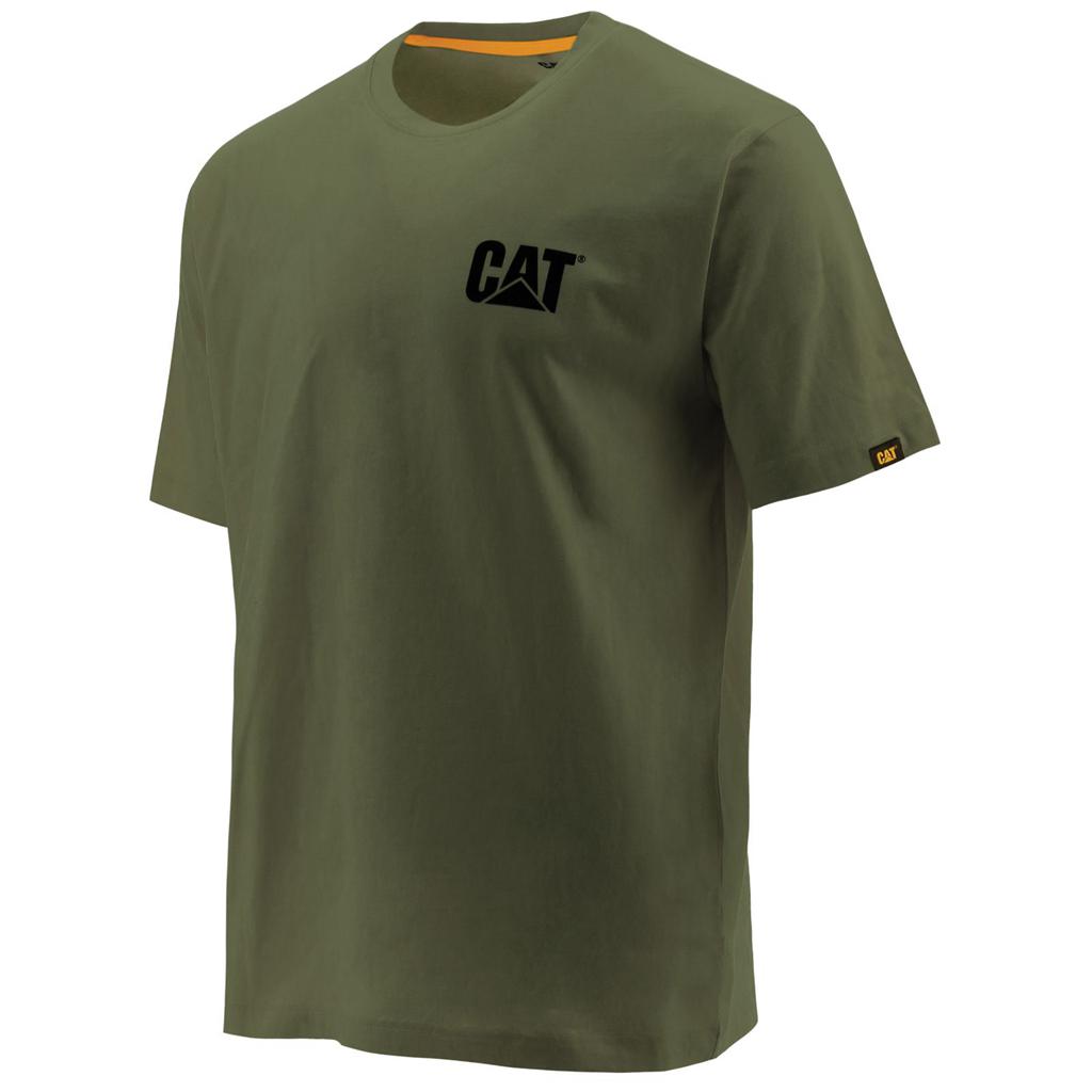 Caterpillar Trademark T-Shirts Herr Gröna Sverige | 94723YBJC