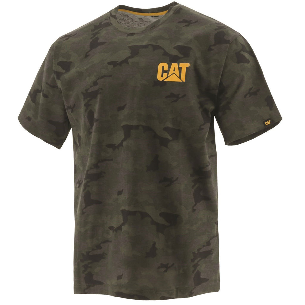 Caterpillar Trademark T-shirt Herr Camo Sverige | 42687AYEK