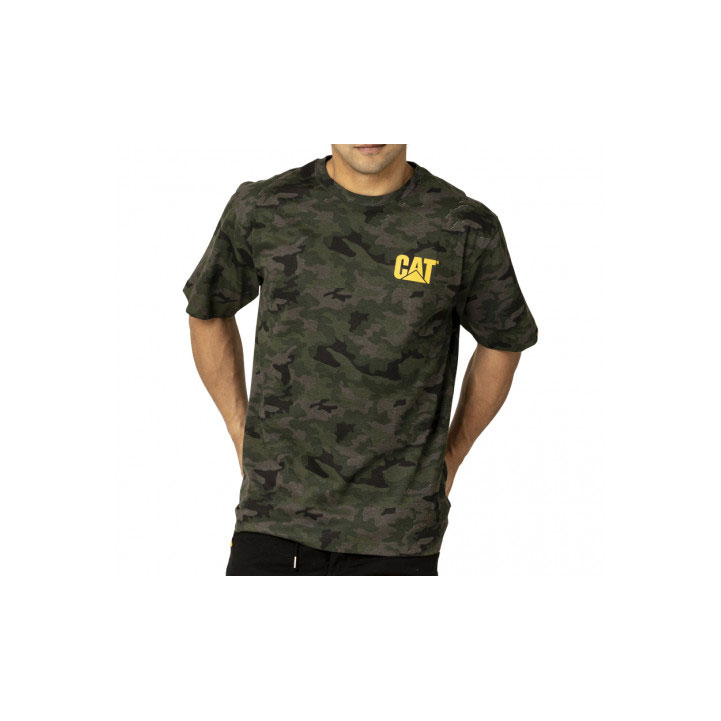 Caterpillar Trademark T-shirt Herr Camo Sverige | 54096PGLZ