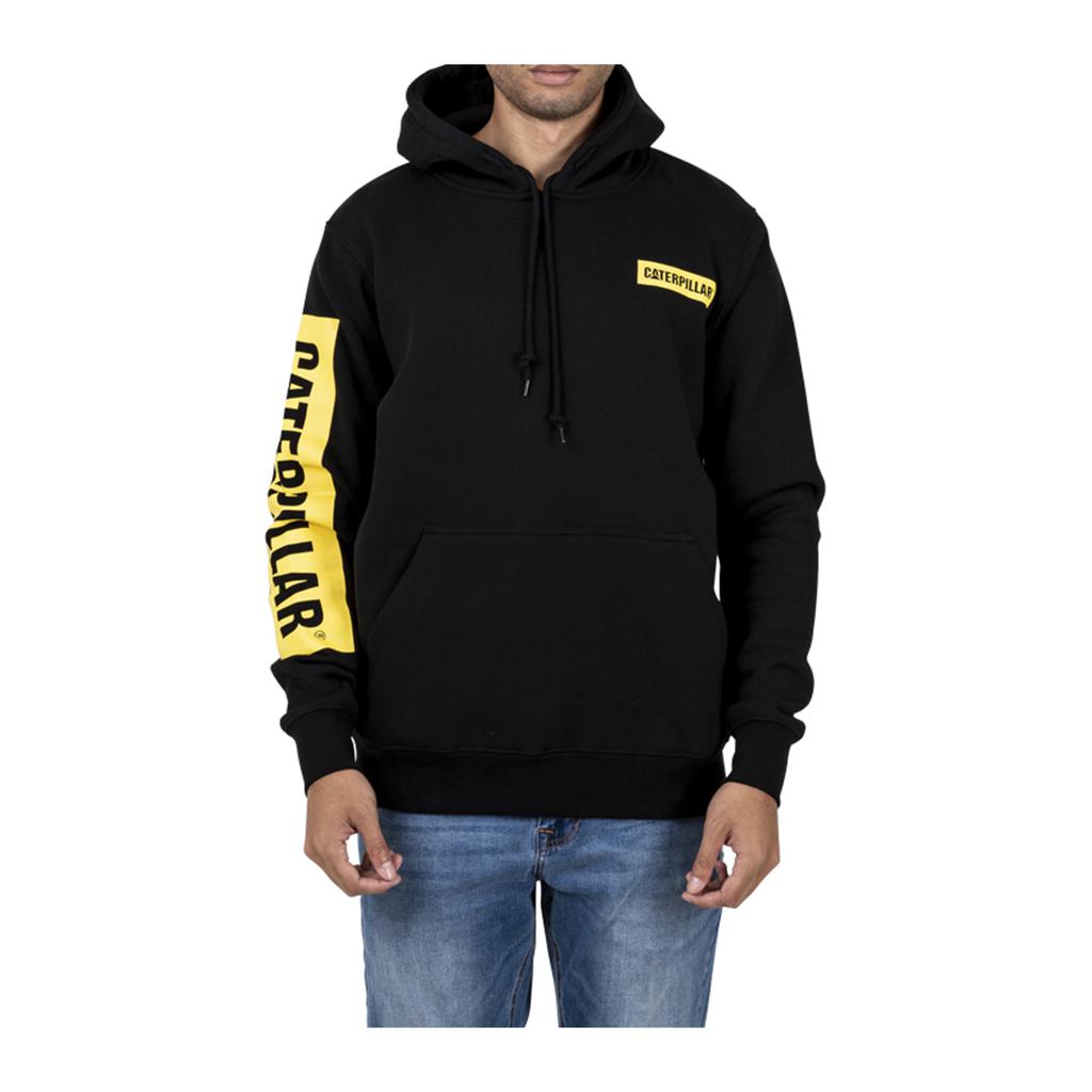 Caterpillar Triton Block Hoody Tröjor Herr Black/Yellow Sverige | 78140VDQW