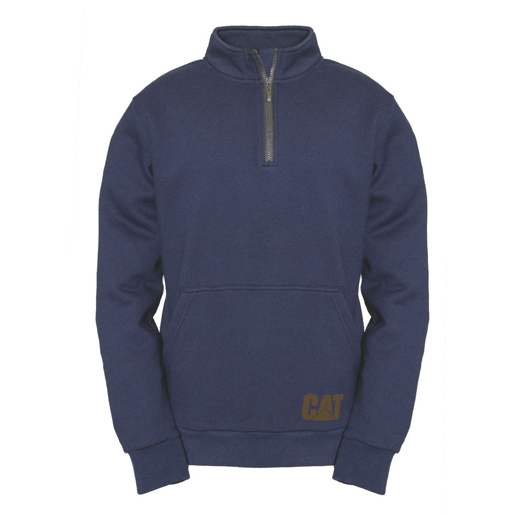 Caterpillar Ag 1/4 Zip Pull Over Jumper Fleeces Herr Blå  Sverige |  74851TFKC