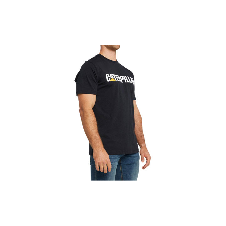 Caterpillar Caterpillar Logo T-shirt Herr Svarta  Sverige |  78560AWFC