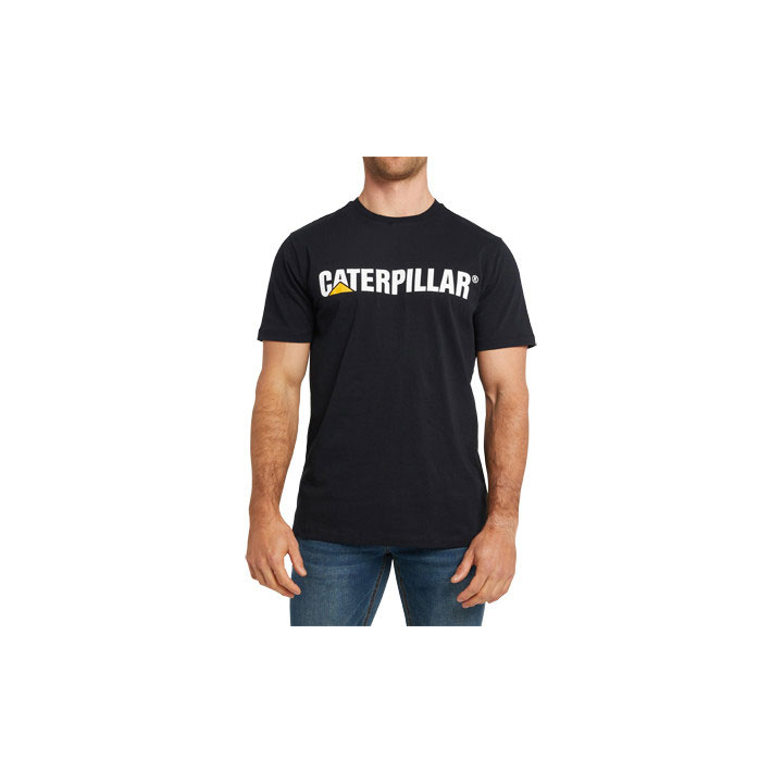 Caterpillar Caterpillar Logo T-shirt Herr Svarta  Sverige |  78560AWFC