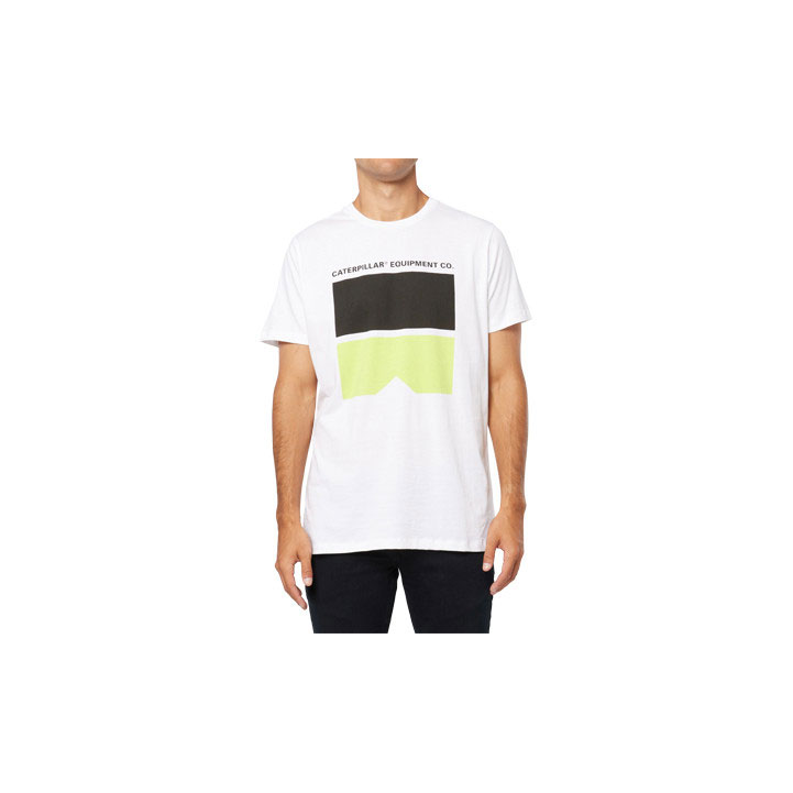 Caterpillar Connect Energy Blocks T-shirt Dam Vita  Sverige |  91764EWHM