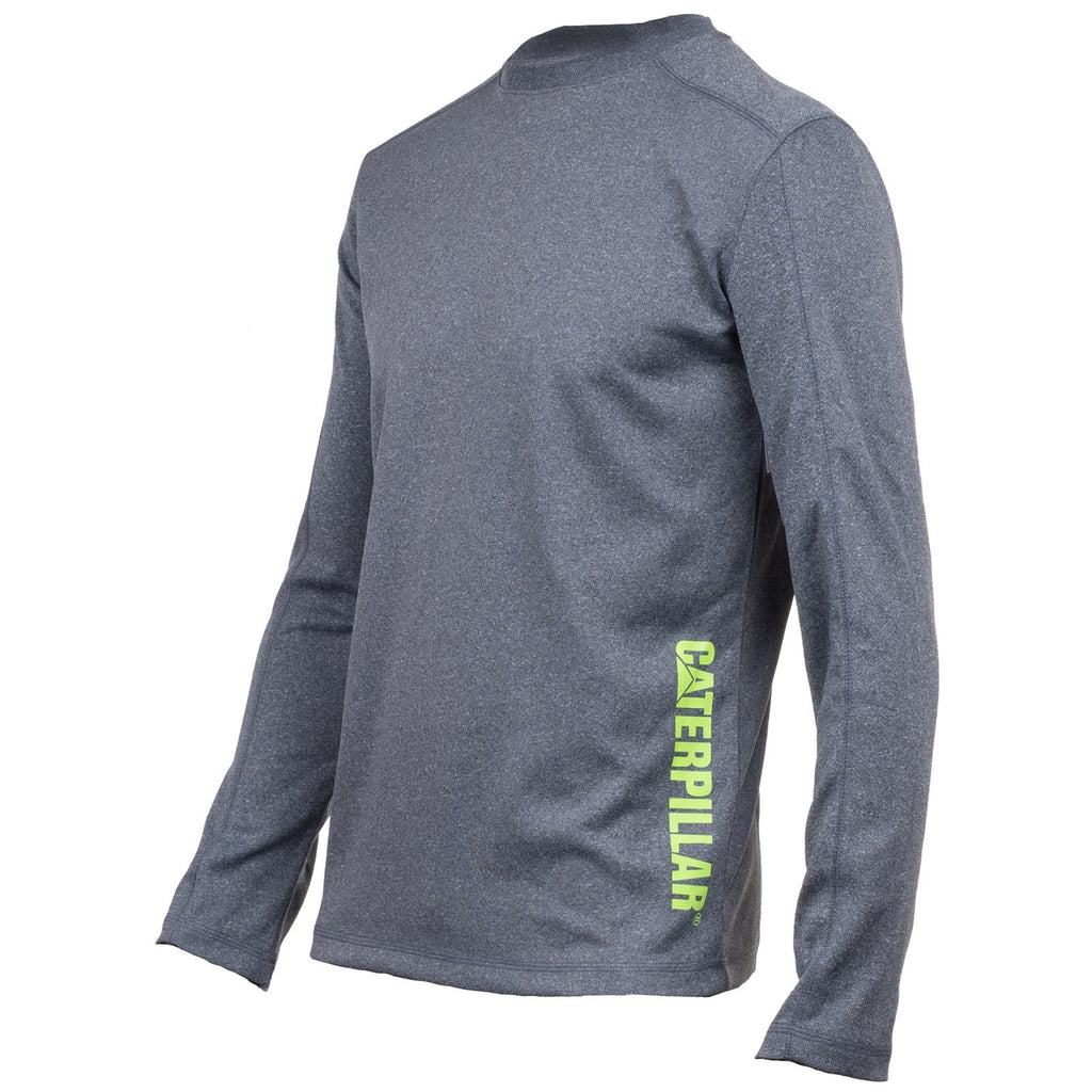 Caterpillar Coolmax Long Sleeve Heather T-shirt Herr Marinblå  Sverige |  27489JCPT