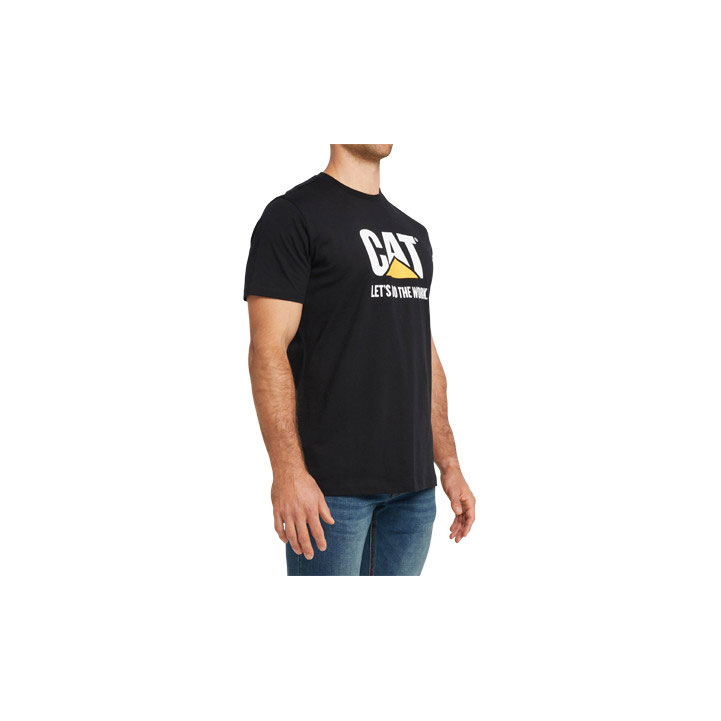 Caterpillar Do The Arbets Logo T-shirt Herr Svarta  Sverige |  07162EVUJ