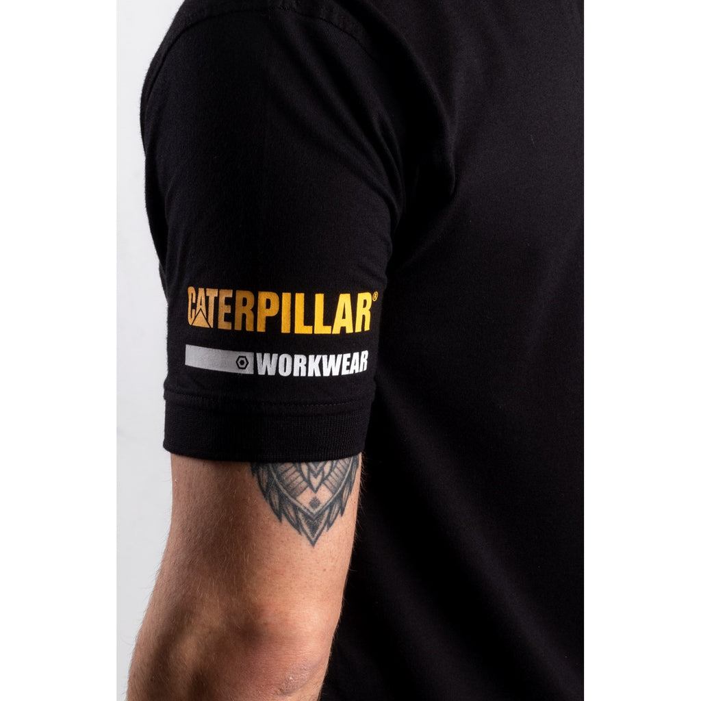 Caterpillar Essentials Polo Piketröja Herr Svarta  Sverige |  62845YCHR