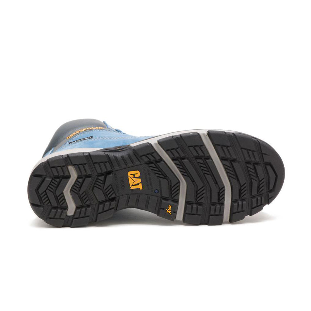 Caterpillar Excavator Superlite Vattentäta Carbon Composite Tå Slip Resistant Footwear Dam Blå  Sverige |  57180TDJN