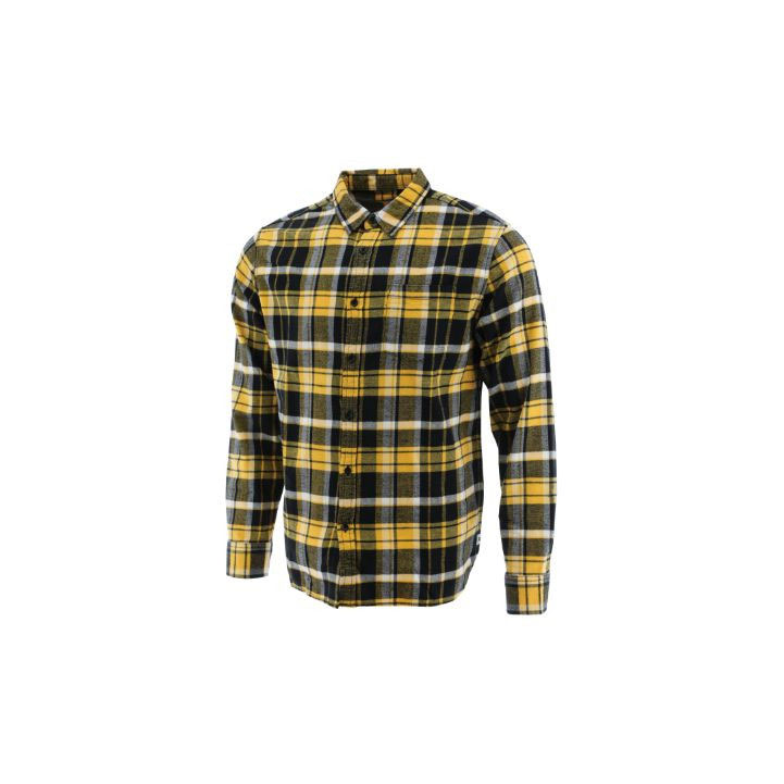 Caterpillar Foundation Flannel Long Sleeve Skjorta Herr Gula  Sverige |  24681UQXB