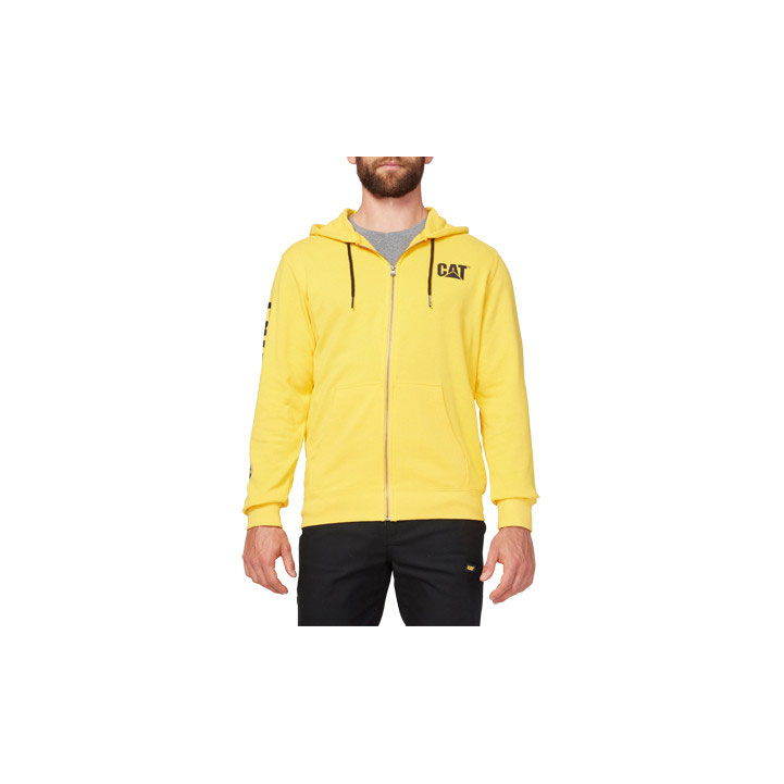 Caterpillar Foundation Hooded Tröjor Herr Gula  Sverige |  24856VJSF