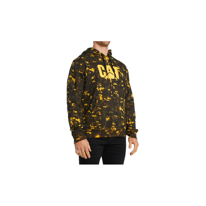 Caterpillar Foundation Printed Hoodie Tröjor Herr Gula Svarta  Sverige |  65813IPOM