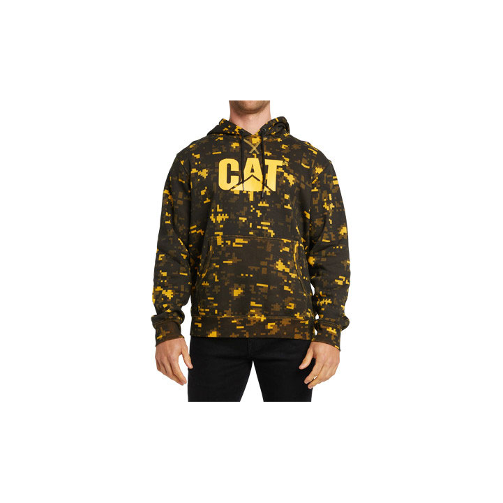 Caterpillar Foundation Printed Hoodie Tröjor Herr Gula Svarta  Sverige |  65813IPOM