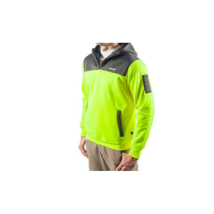 Caterpillar Hi Vis Hoodie Tröjor Herr Gula Mörk  Sverige |  17930ZSPN