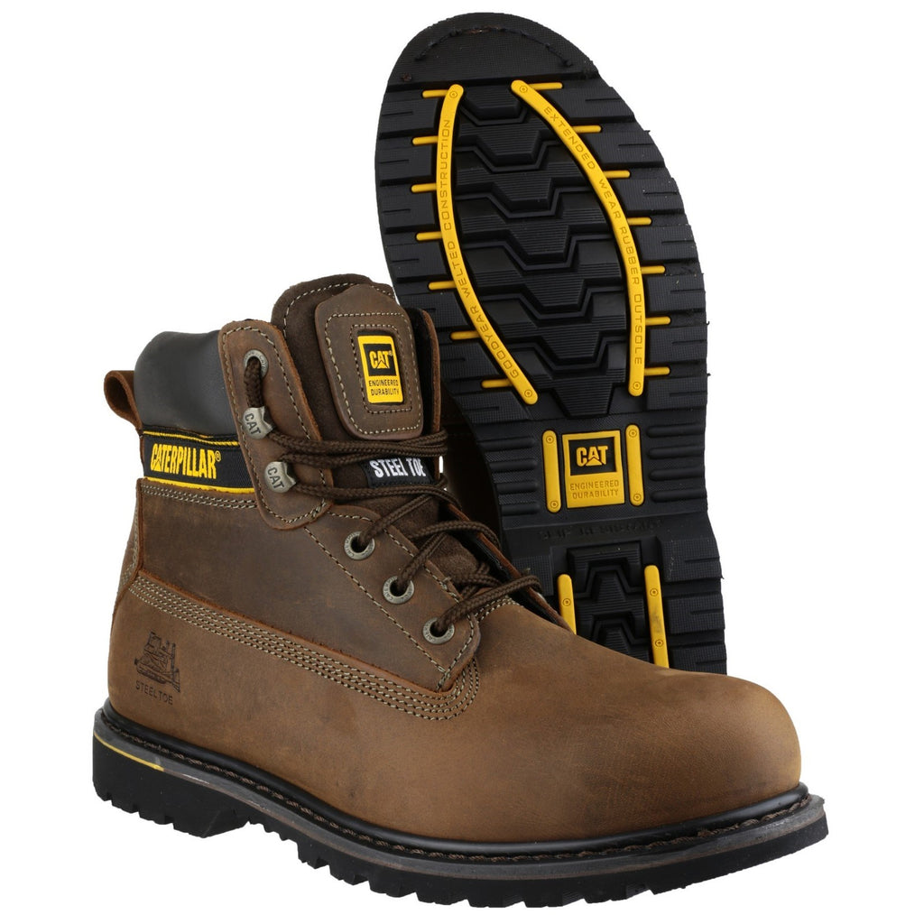 Caterpillar Holton Sb Goodyear Welted Safety Boots Herr Bruna  Sverige |  51304JZBC