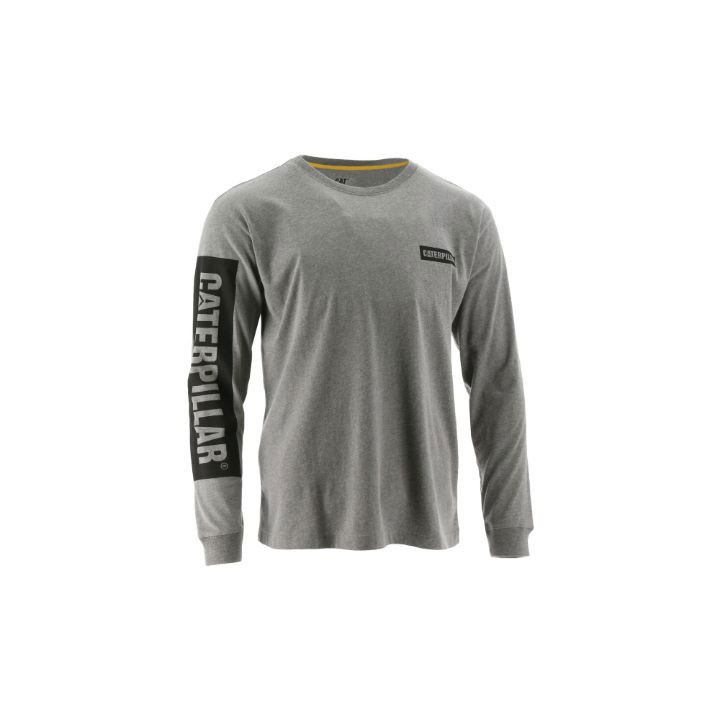 Caterpillar Icon Block Long Sleeve T-shirt Dam Mörkgrå  Sverige |  91706DVNF