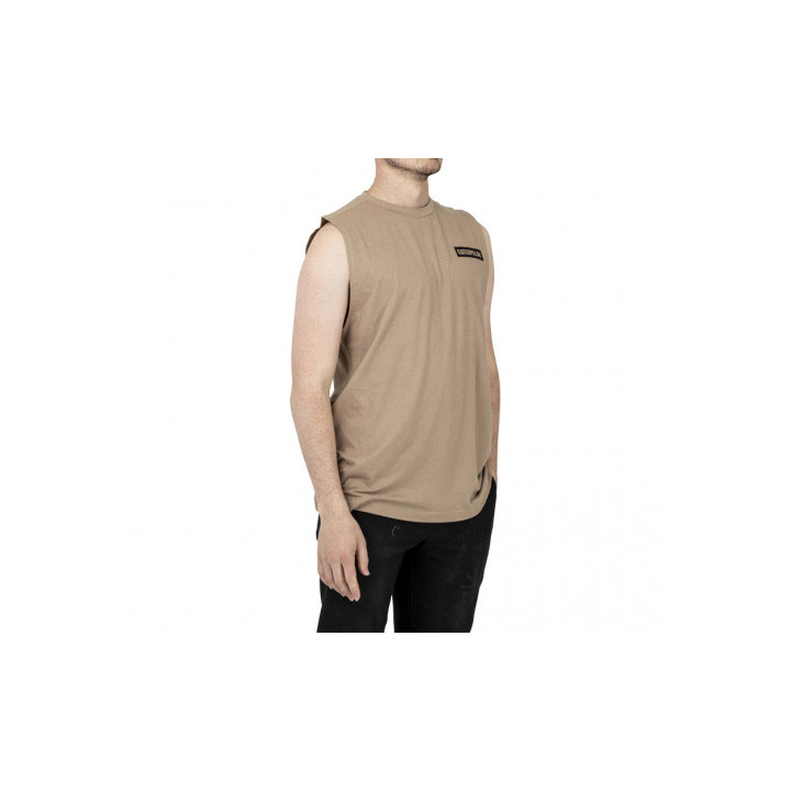 Caterpillar Icon Muscle Tank T-shirt Herr Khaki  Sverige |  20813BIPD