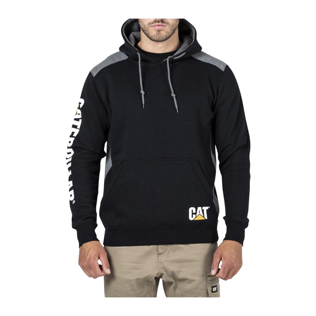 Caterpillar Logo Panel Hooded Sweat Tröjor Herr Svarta  Sverige |  87561WJMF