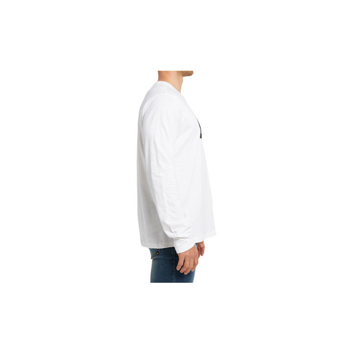 Caterpillar Original Fit Long Sleeve Logo T-shirt Dam White-Traademark  Sverige |  38160VSHK