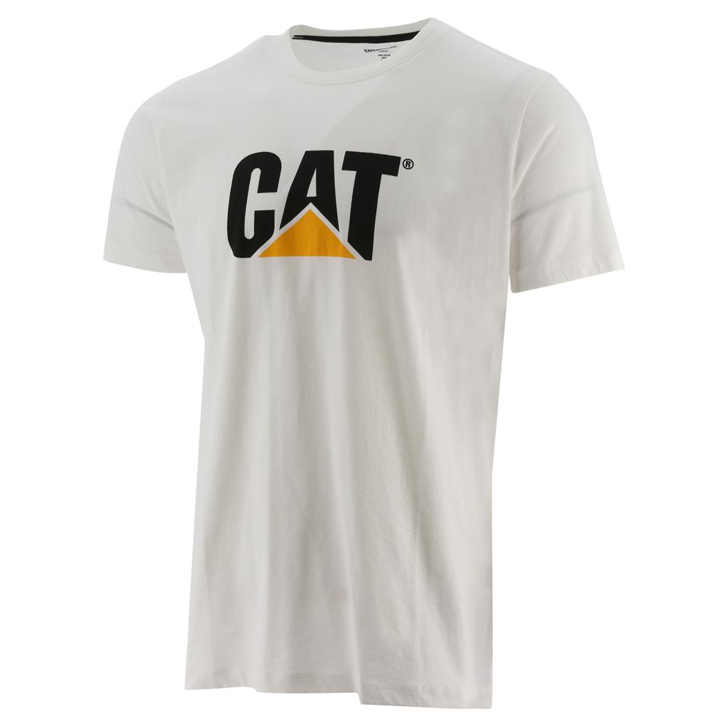 Caterpillar Original Logo T-Shirts Herr Vita  Sverige |  21546LNGS