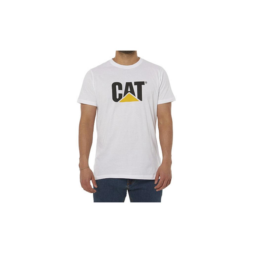 Caterpillar Original Logo T-Shirts Herr Vita  Sverige |  21546LNGS