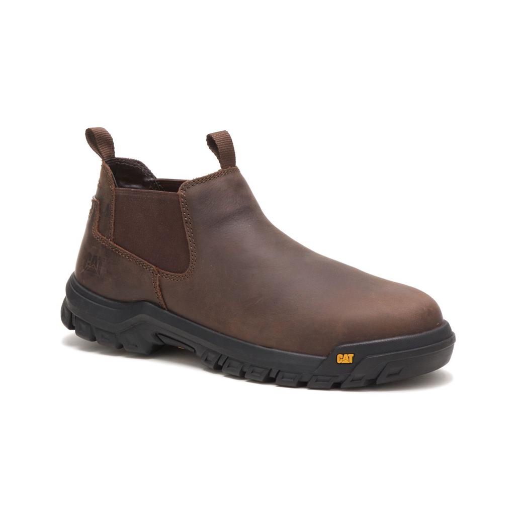 Caterpillar Outline Slip-on Steel Tå Slip On Herr Bruna  Sverige |  96384SRCY