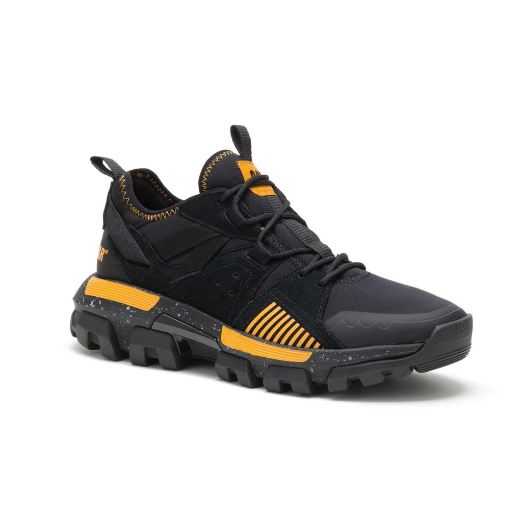 Caterpillar Raider Sport Sneakers Herr Black/Yellow  Sverige |  95764RCMV