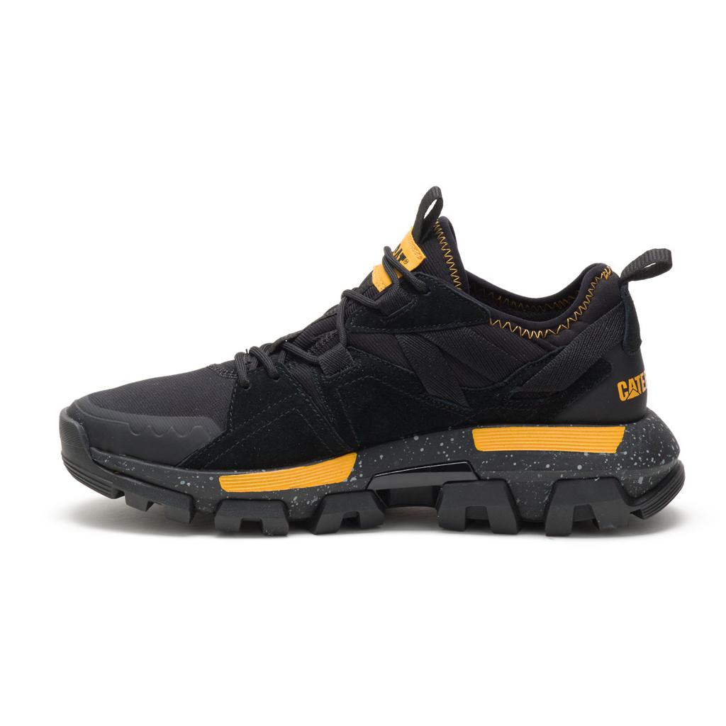 Caterpillar Raider Sport Sneakers Herr Black/Yellow  Sverige |  95764RCMV