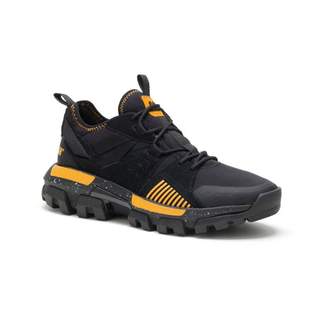 Caterpillar Raider Sport Sneakers Herr Svarta Gula  Sverige |  78106BVHA