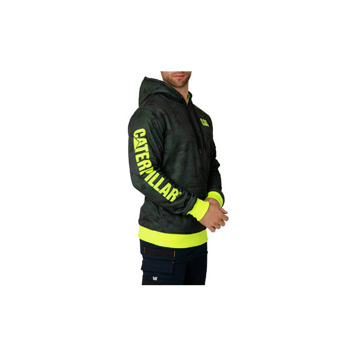 Caterpillar Reversible Banner Hoodie Tröjor Herr Gröna  Sverige |  47081FLSU