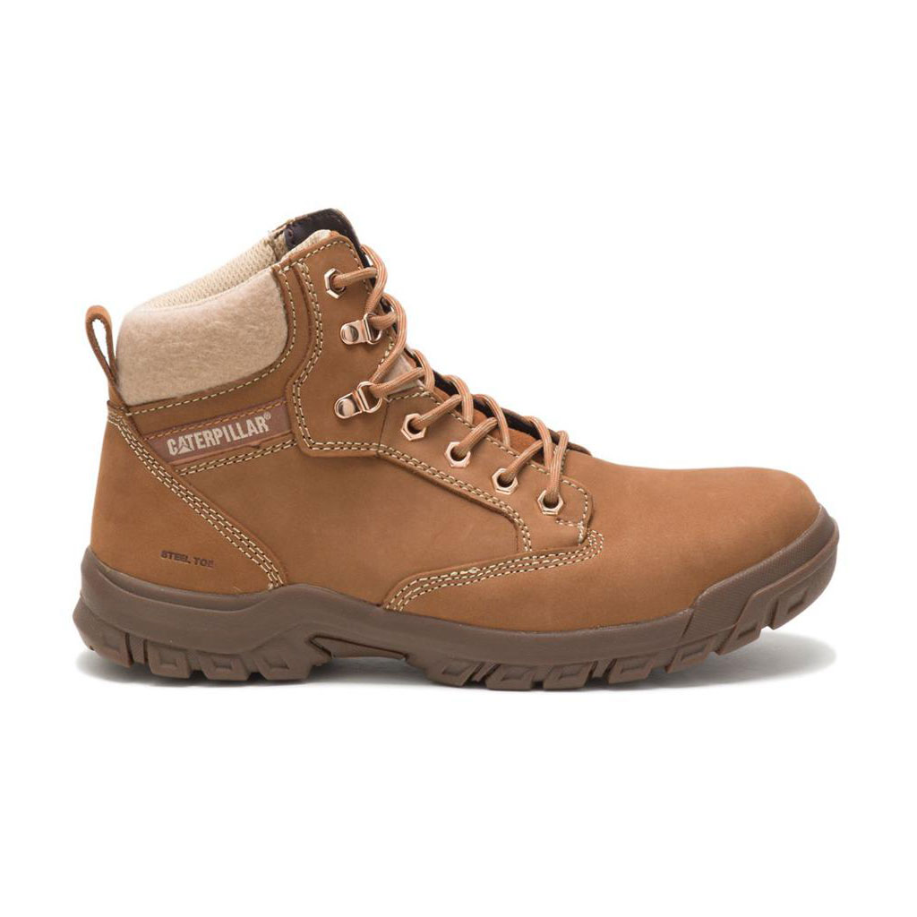 Caterpillar Tess Steel Tå Slip Resistant Footwear Dam Bruna  Sverige |  08251UVHQ