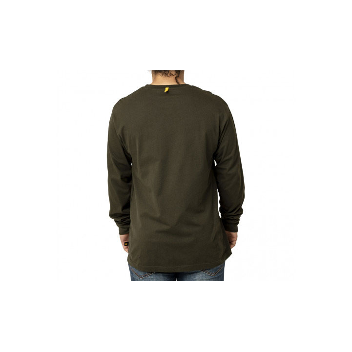 Caterpillar Trademark Banner Long Sleeve T-shirt Herr Army Moss  Sverige |  29536QIMD