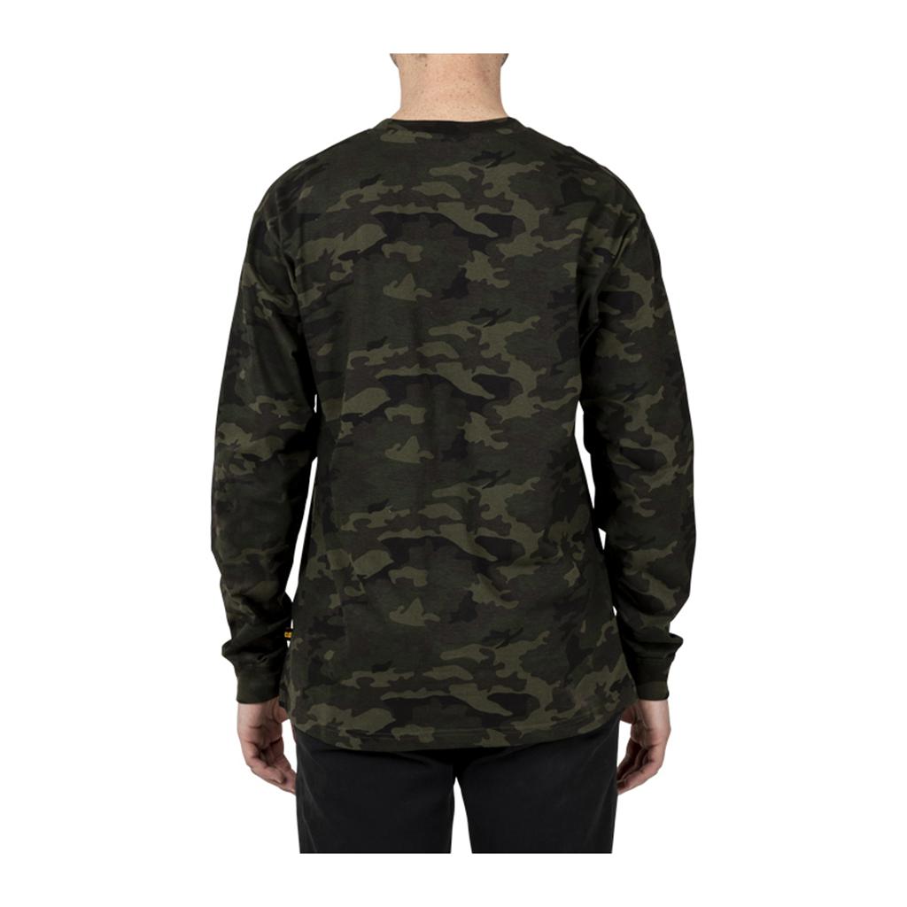 Caterpillar Trademark Banner Long Sleeve T-Shirts Herr Camo  Sverige |  34810MBTQ