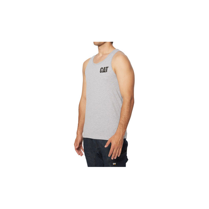 Caterpillar Trademark Singlet Herr Grå  Sverige |  70138DTGB