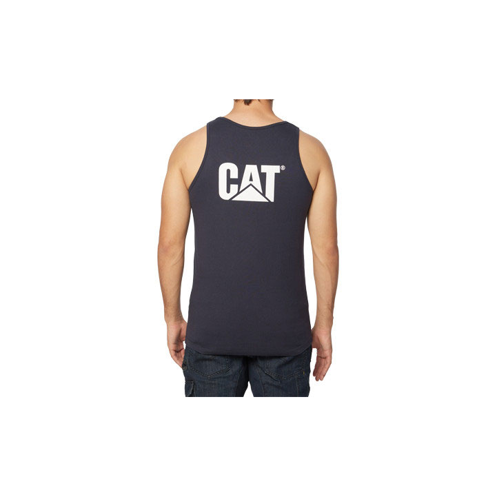 Caterpillar Trademark Singlet Herr Marinblå  Sverige |  28349KFHG